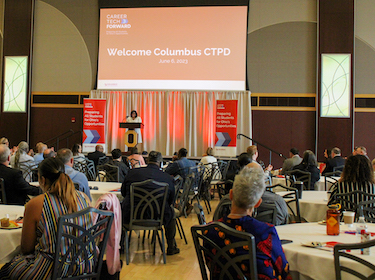Dr. Chapman speaking at conference